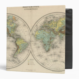 World hypsometric maps binder