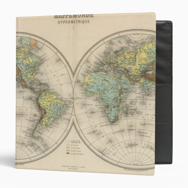 World hypsometric maps binder (Front/Inside)