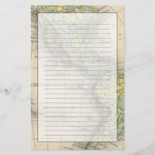 World hypsometric maps stationery