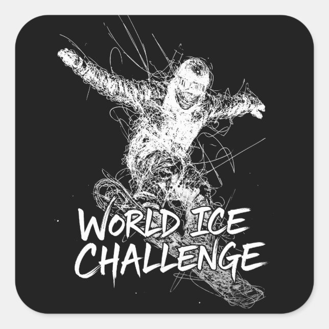 World Ice Challenge Square Sticker (Front)