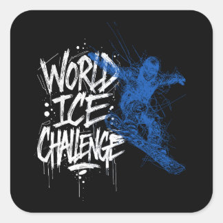 World Ice Challenge Square Sticker