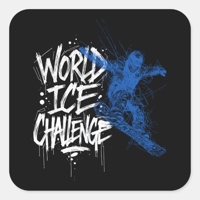 World Ice Challenge Square Sticker (Front)