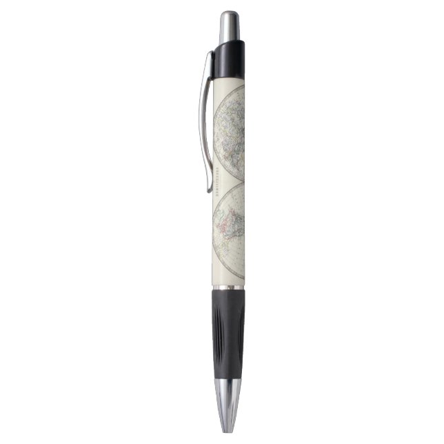 World in hemispheres pen (Top (Vertical))