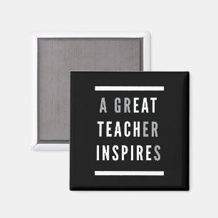World International Teachers Day Eat Teach Inspire Magnet