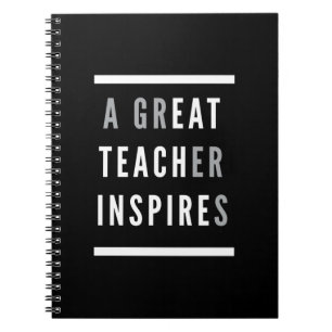 World International Teachers Day Eat Teach Inspire Notebook
