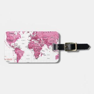 World is Art Pink - Kids Luggage Tag
