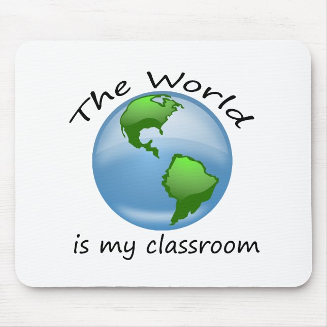 World is Classroom Mouse Pad (Front)