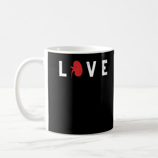 World Kidney Day Awareness Health Care Love Coffee Mug (Left)