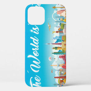 World Landmarks: Travel Vintage Set iPhone 12 Case