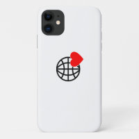 World Love Globe Icon | Heart Earth Summer Design