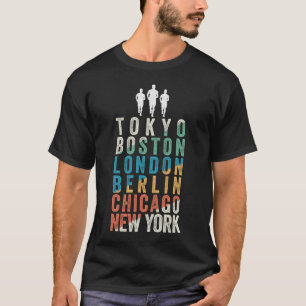 World Major Marathon Cities T-Shirt