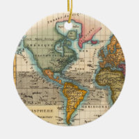 World Map 1700s Antique