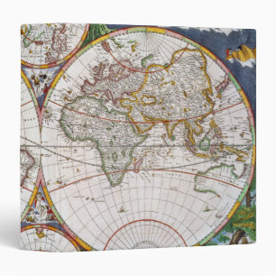 WORLD MAP, 17th CENTURY Binder