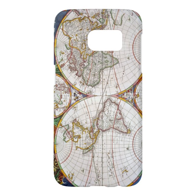 WORLD MAP, 17th CENTURY Case-Mate Samsung Galaxy Case (Back)