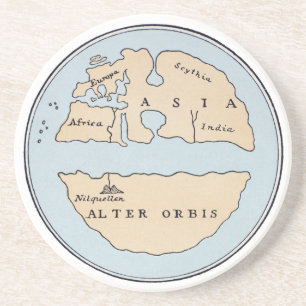 WORLD MAP, 1ST CENTURY COASTER