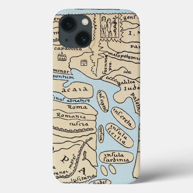 WORLD MAP 2ND CENTURY Case-Mate iPhone CASE (Back)