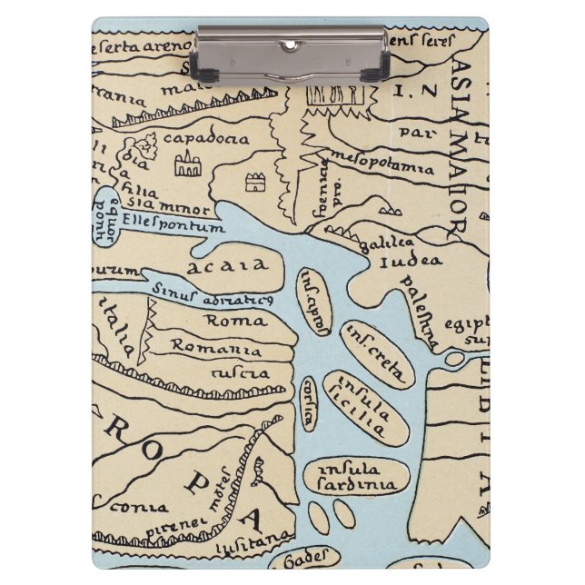 WORLD MAP 2ND CENTURY CLIPBOARD (Front)