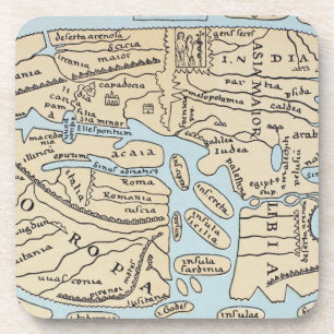 WORLD MAP 2ND CENTURY COASTER