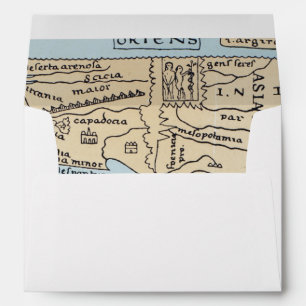 WORLD MAP 2ND CENTURY ENVELOPE