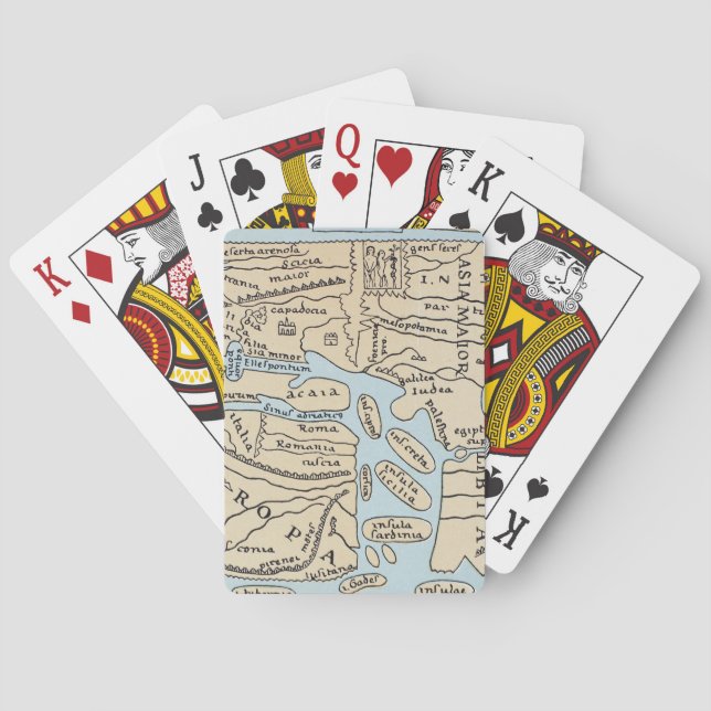 WORLD MAP 2ND CENTURY PLAYING CARDS (Back)