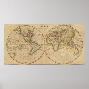 World Map 3 Poster
