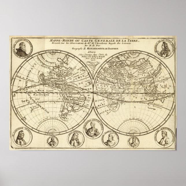 World Map 4 Poster (Front)