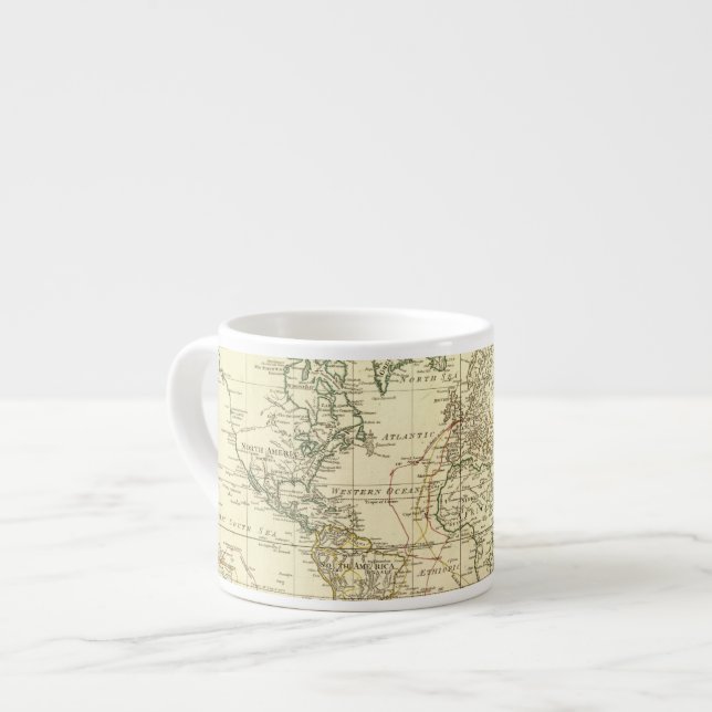 World Map 5 Espresso Cup (Front Left)