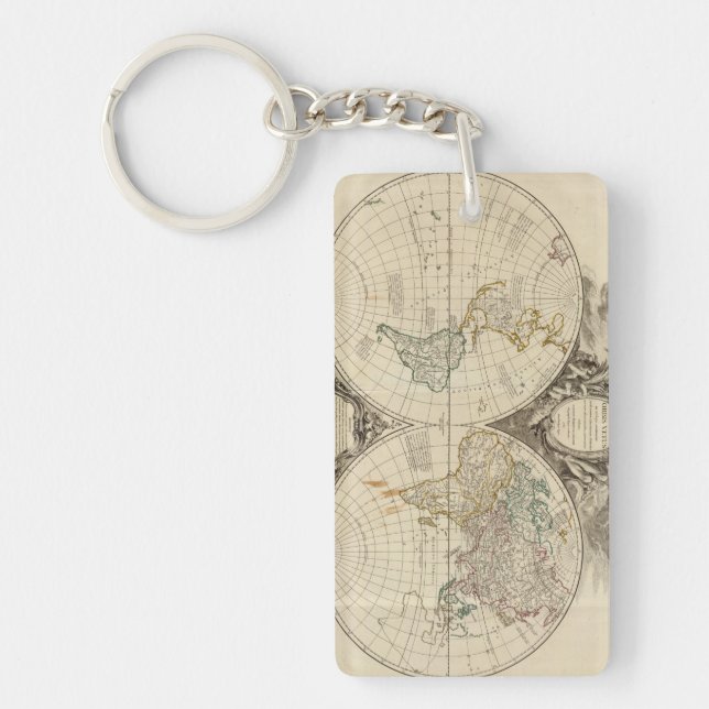 World Map 8 Keychain (Front)