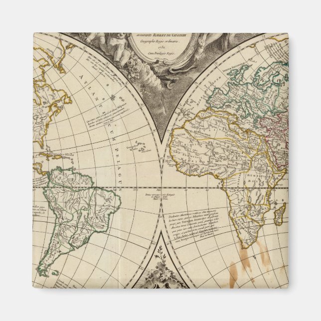 World Map 8 Magnet (Front)