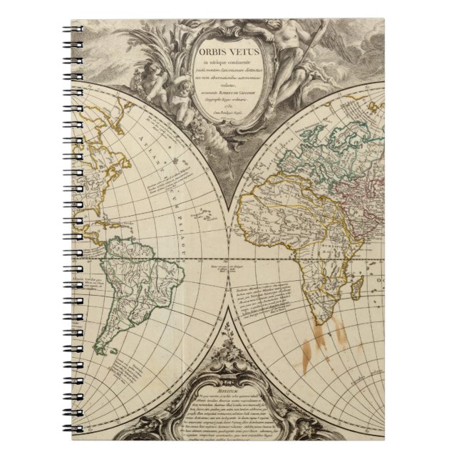 World Map 8 Notebook (Front)
