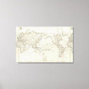 World Map 9 Canvas Print