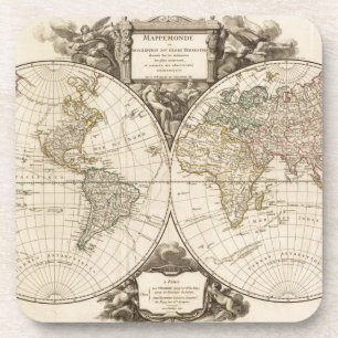 World Map 9 Coaster