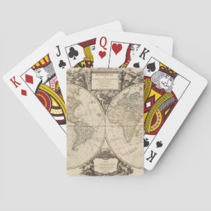 World Map 9 Playing Cards