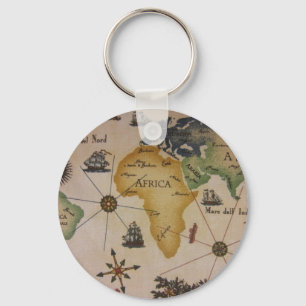 World Map - Africa Keychain