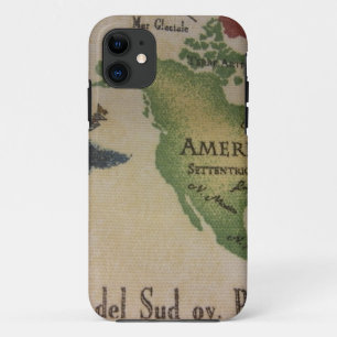 World Map - America iPhone 11 Case