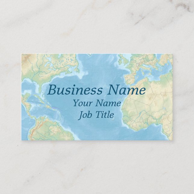 World Map Appointment Card (Front)
