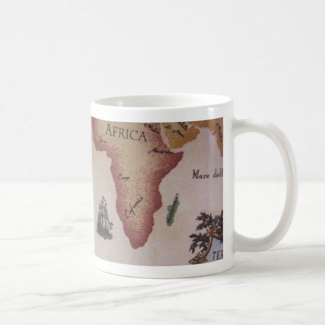 World Map -- Atlantic Ocean Coffee Mug (Right)