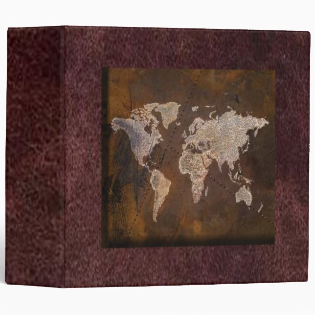 World Map Avery Binder (Front/Spine)