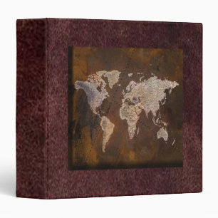 World Map Avery Binder