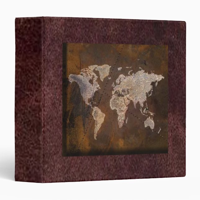 World Map Avery Binder (Front/Spine)
