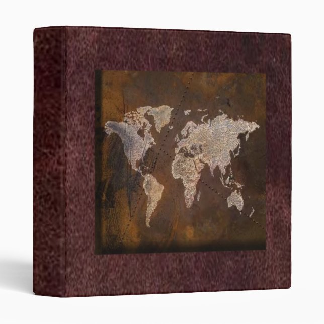 World Map Avery Binder (Front/Spine)