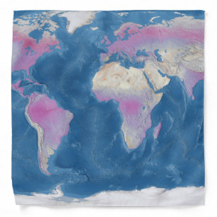 World Map Bandana