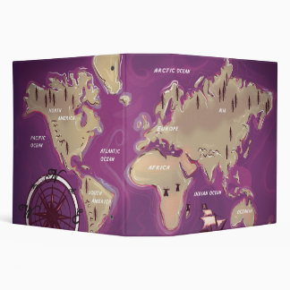 World Map Binder