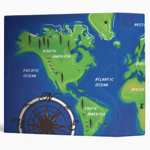 World Map Binder