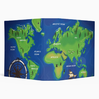 World Map Binder