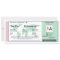 World Map Birthday Boarding Pass Ticket
