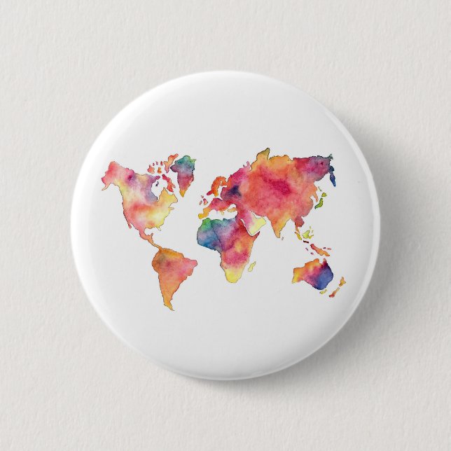 World Map Button (Front)