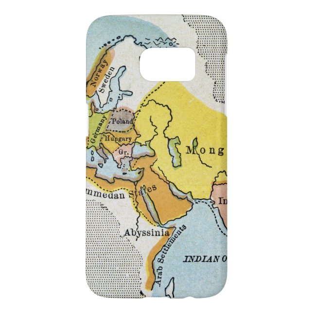 WORLD MAP, c1300. Case-Mate Samsung Galaxy Case (Back)