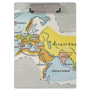 WORLD MAP, c1300. Clipboard