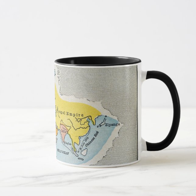 WORLD MAP, c1300. Mug (Right)